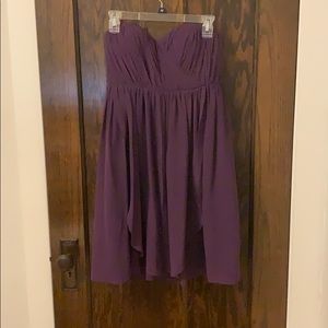 Purple convertible bridesmaid dress